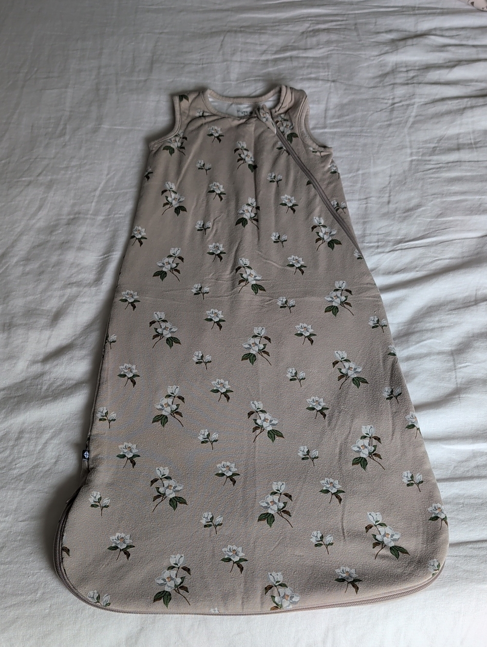 Kyte BABY Beige Floral Sleep Sack Pajama